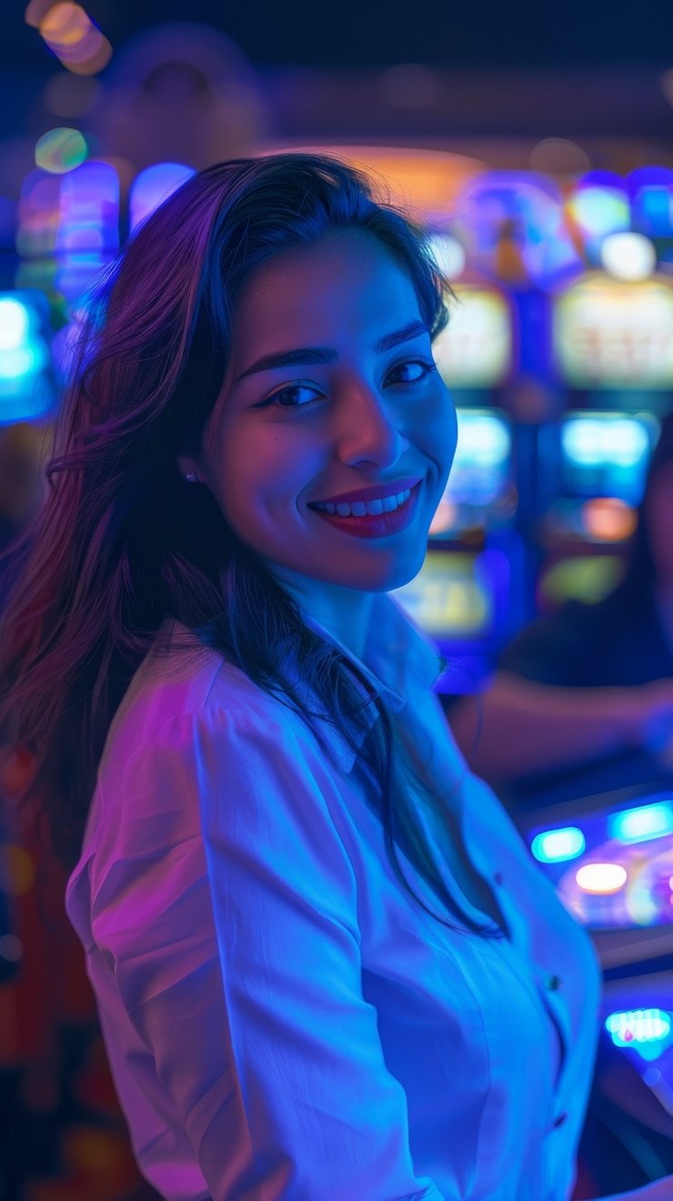 Lampu rave biru di jalantoto